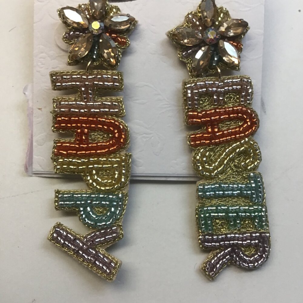 Anna & Ava New Mismatch "Happy Easter" Earrings